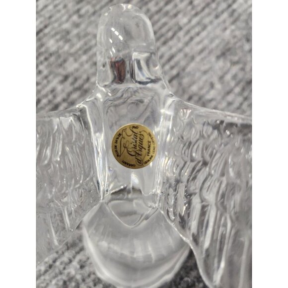 VTG 1993 Cristal D' Arques France Lead Crystal Cut Glass Flying Bird Figurine - Picture 11 of 13